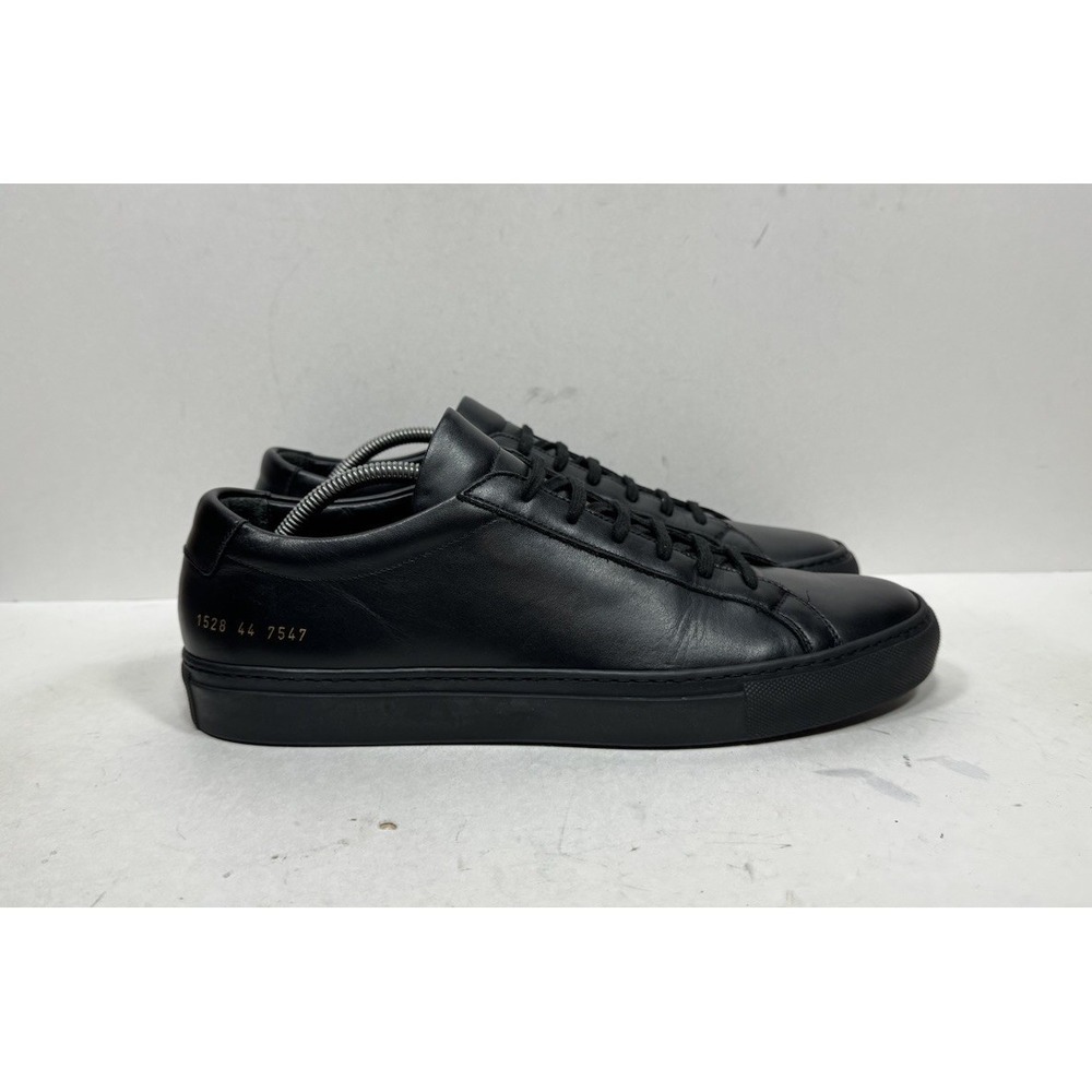Common Projects Achilles Low Black Leather 1528 Men's Size 11 US / 44 Shoes